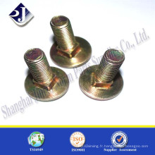 Boulon de chariot galvanisé 8.8 DIN603 SGS